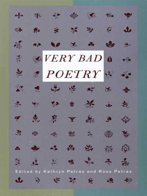 Title details for Very Bad Poetry by Kathryn Petras - Available